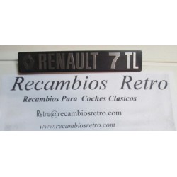 ANAGRAMA TRASERO RENAULT-7 TL